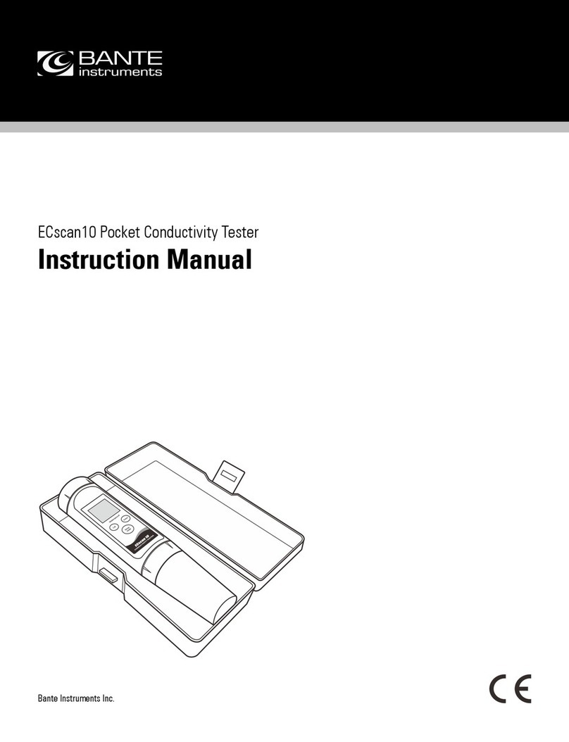 Bante Instruments ECscan10 instruction manual