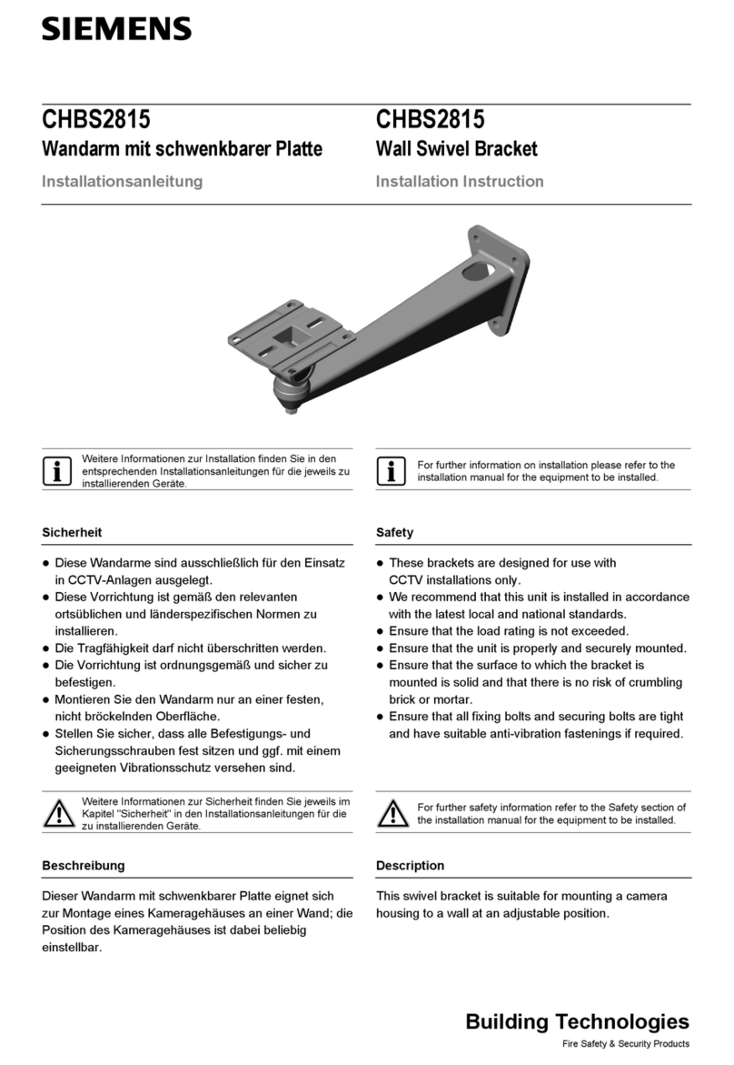Siemens CHBS2815 Installation instruction