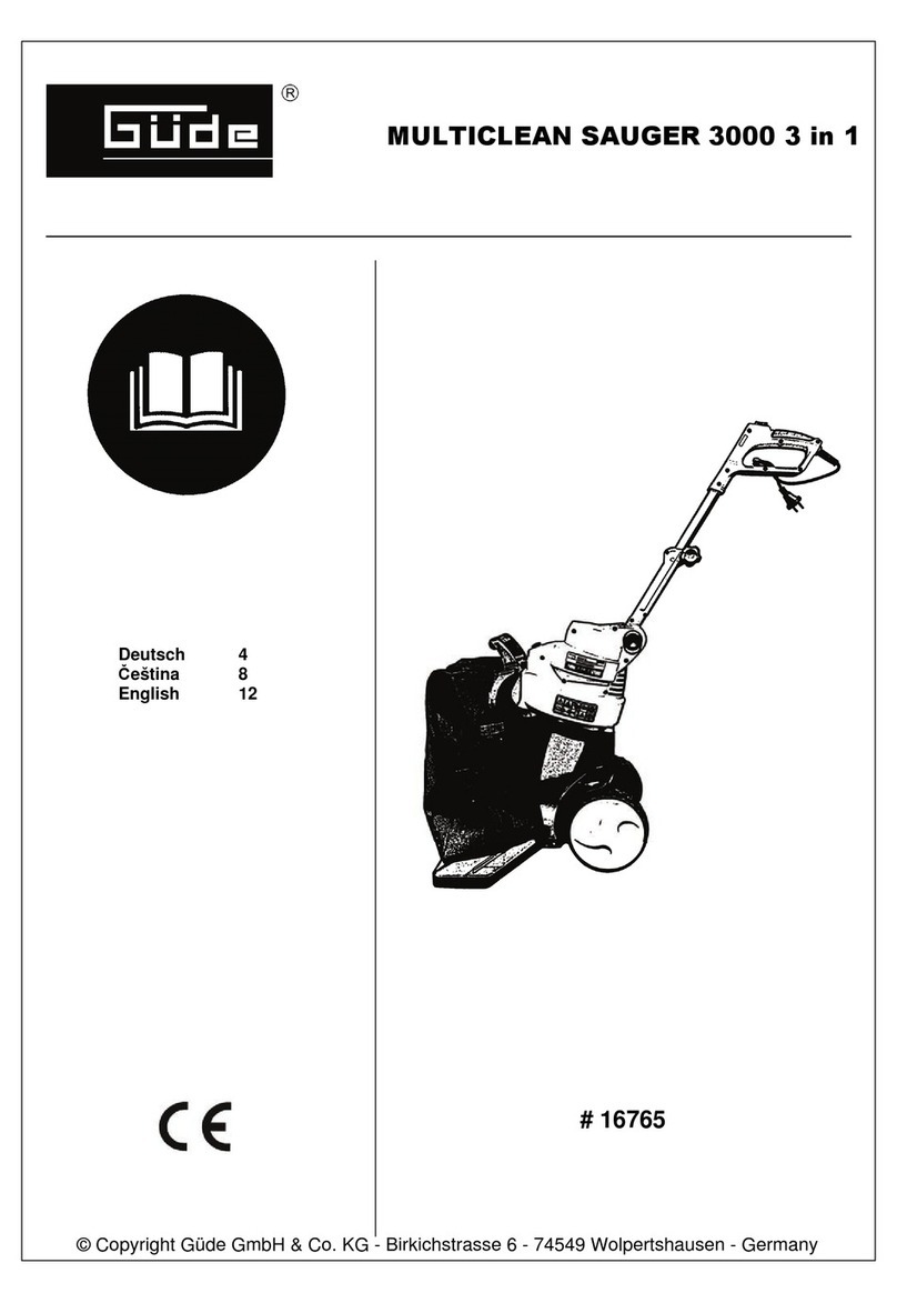 Gude MULTICLEAN 3000 3 in 1 operating instructions