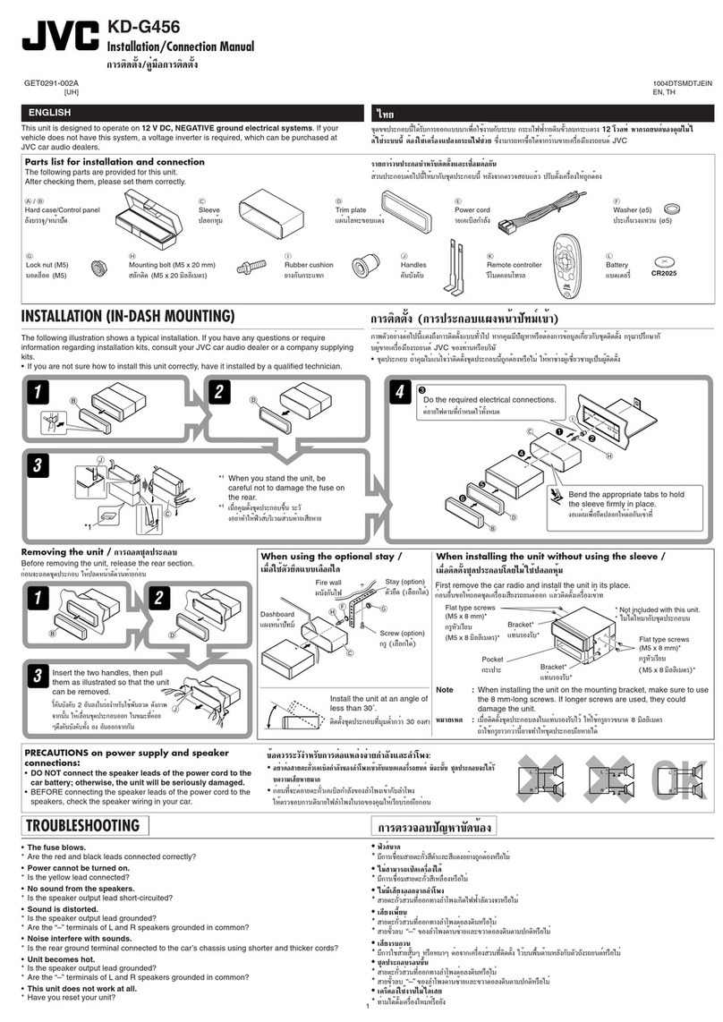 JVC KD-G456 Guide