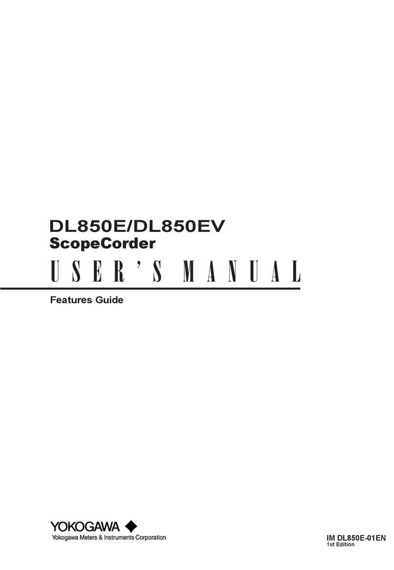 YOKOGAWA DL850E user manual
