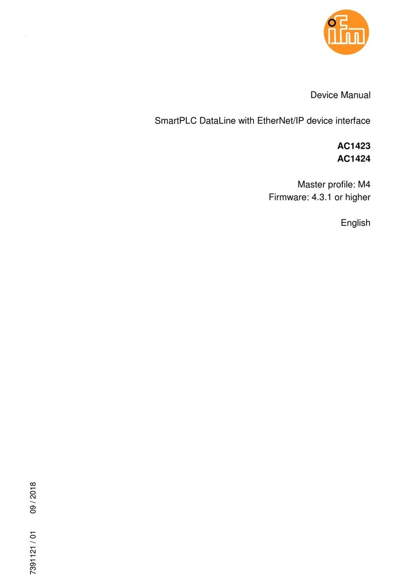 IFM SmartPLC DataLine AC1423 Device manual