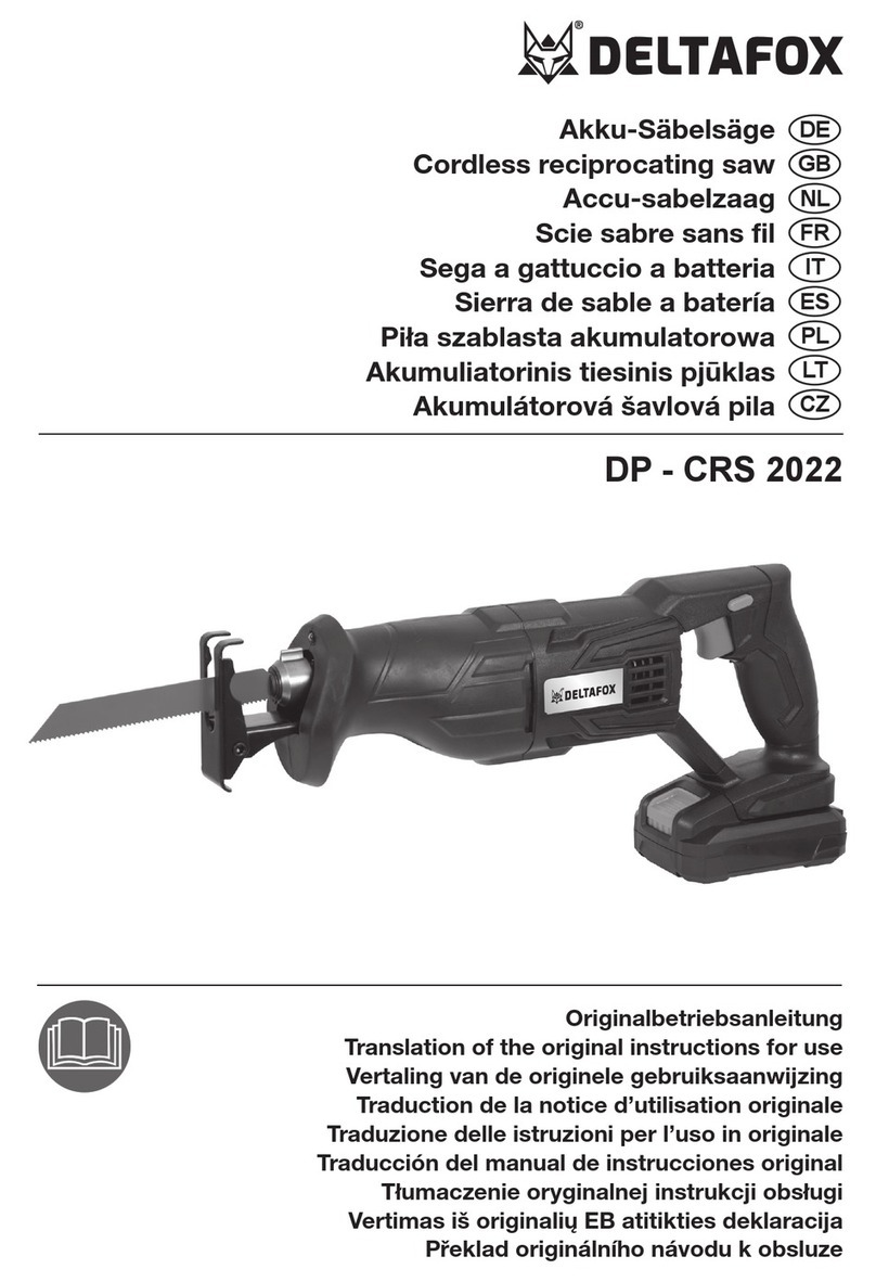 Deltafox DP-CRS 2022 Translation of the original instructions for use