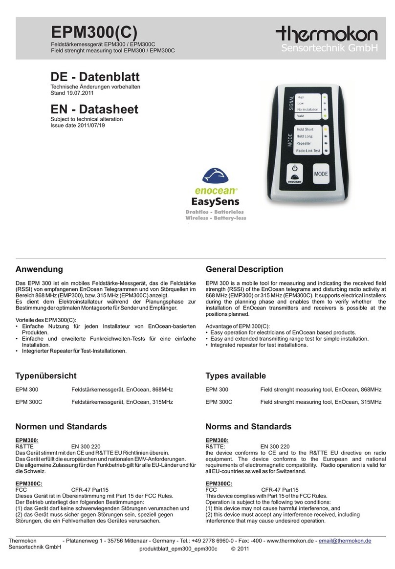 Thermokon EPM300 quick start guide