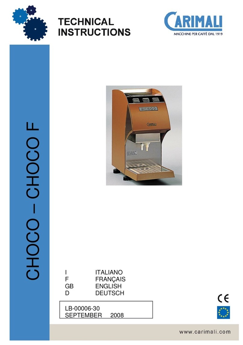Carimali CHOCO F Technical instructions