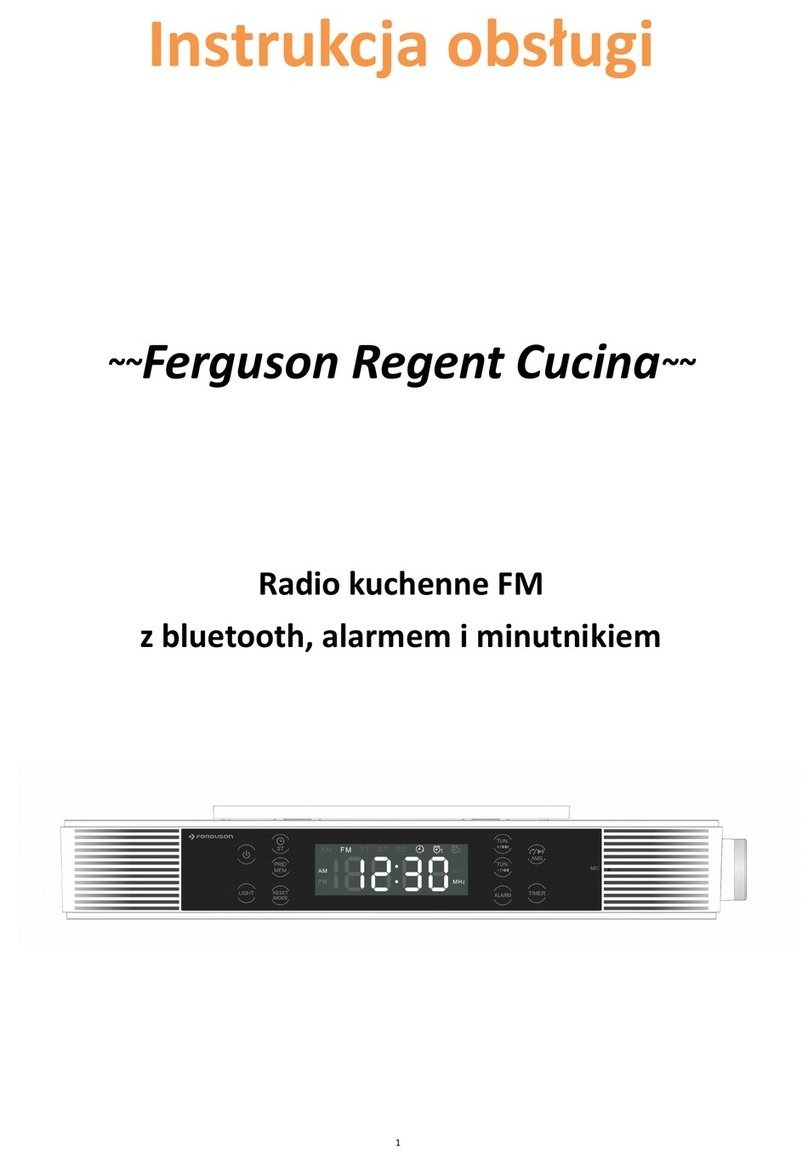 Ferguson Regent Cucina user manual