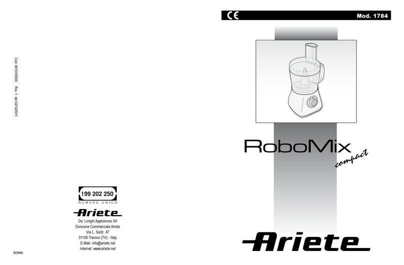 ARIETE RoboMix Compact 1784 manual