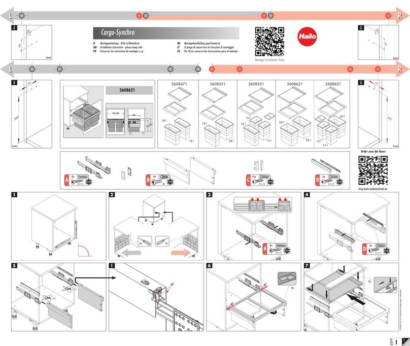 Hailo Cargo-Synchro 3608621 Installation instruction
