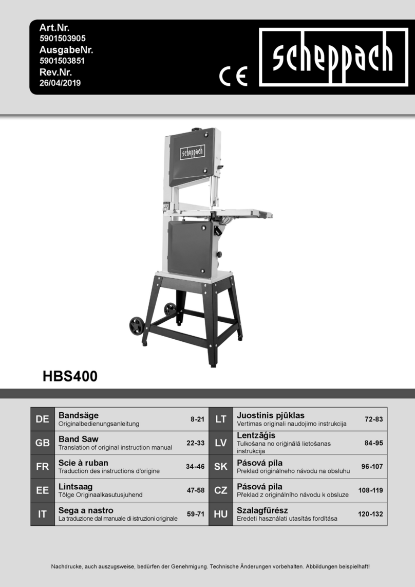 Scheppach HBS400 Instructions for use