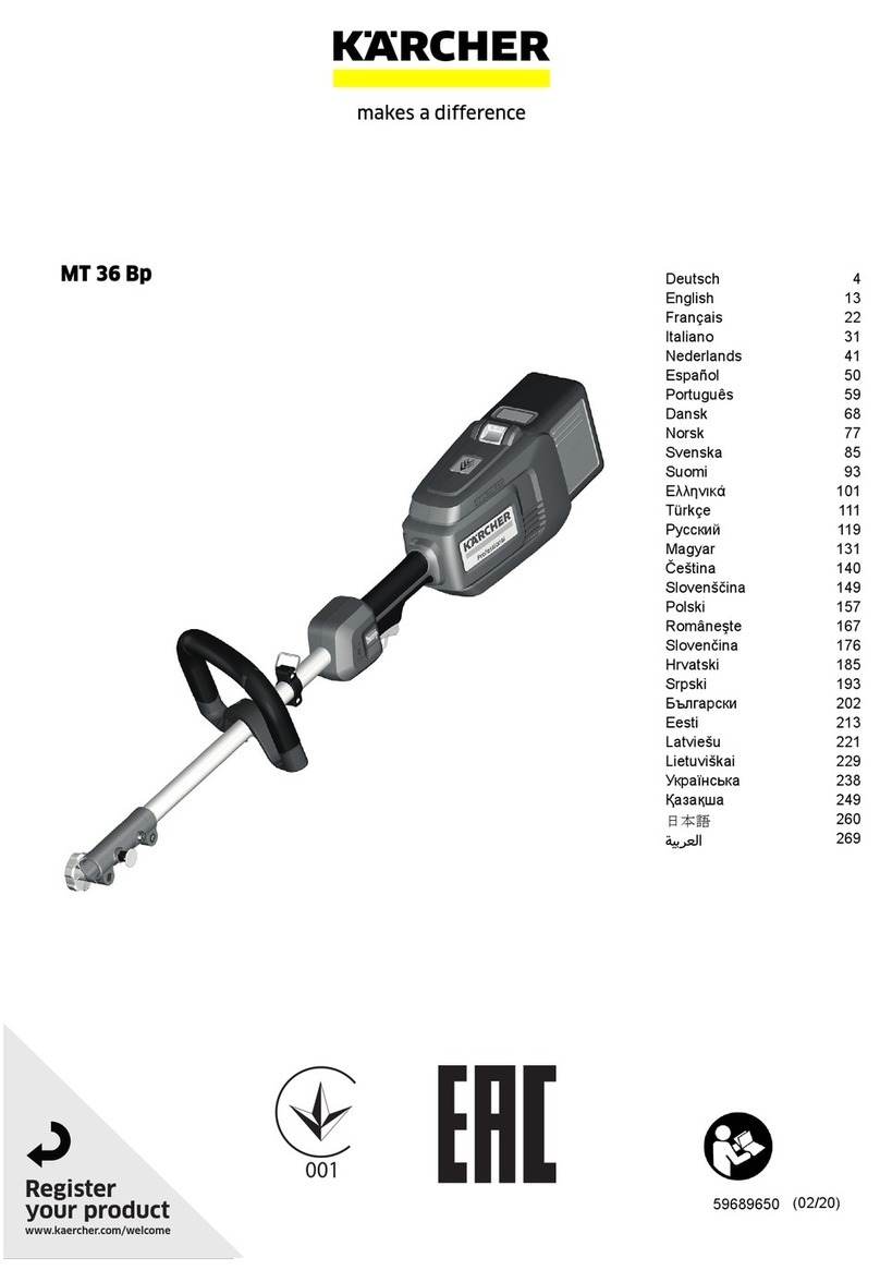 Kärcher MT 36 Bp User manual Kärcher MT 36 Bp User manual