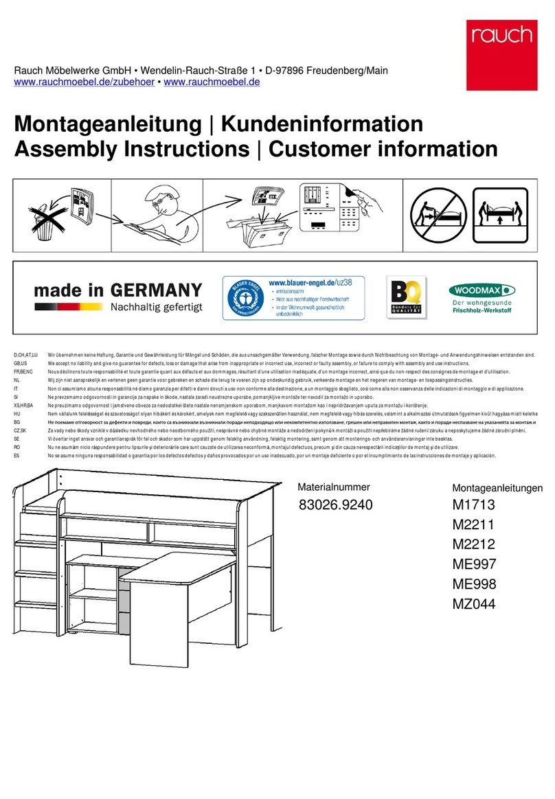 Rauch 83026.9240 Assembly Instructions, Customer information Rauch 83026.9240 Assembly Instructions, Customer information