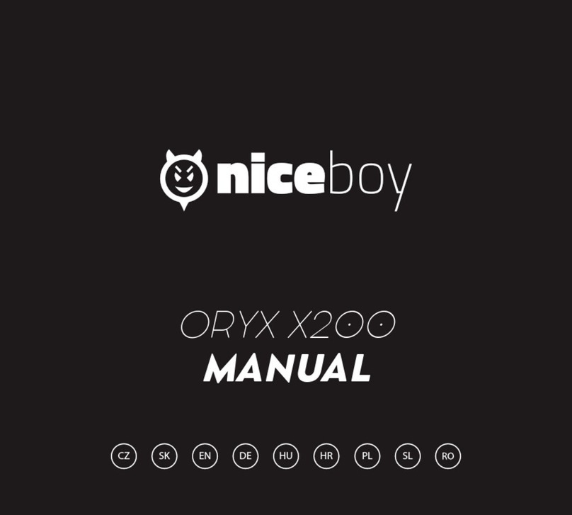 Niceboy ORYX X200 manual