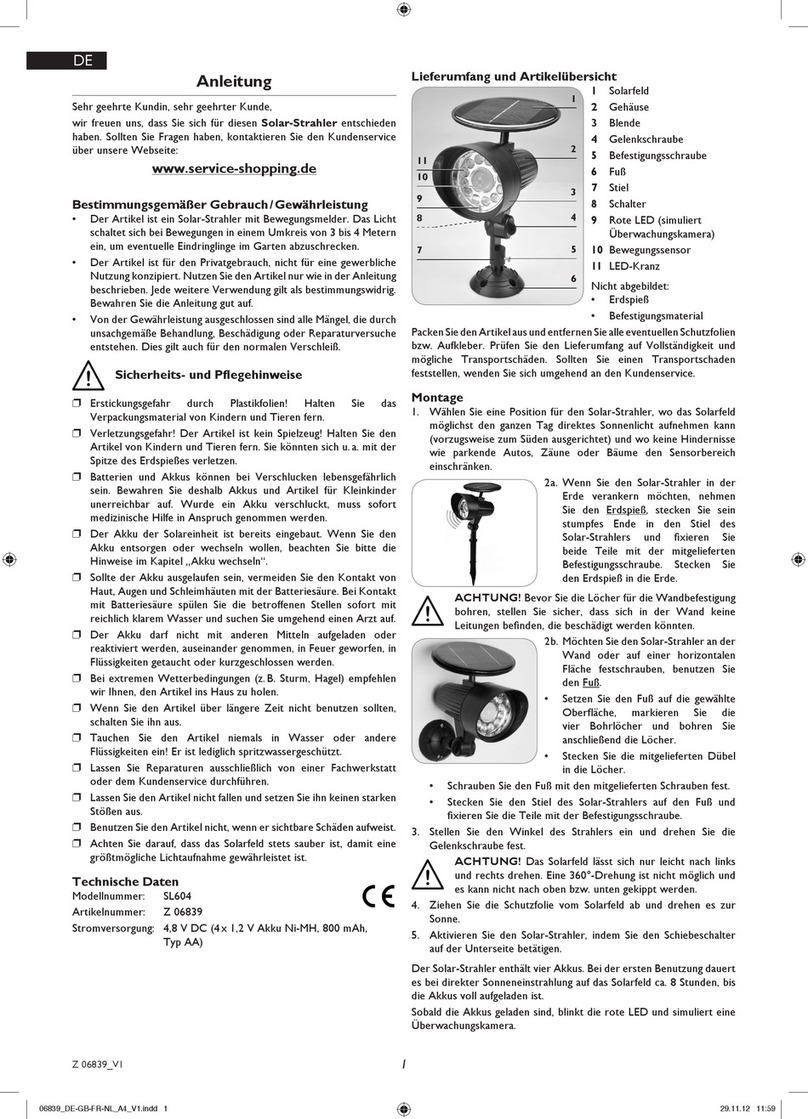 DS Produkte SL604 instructions
