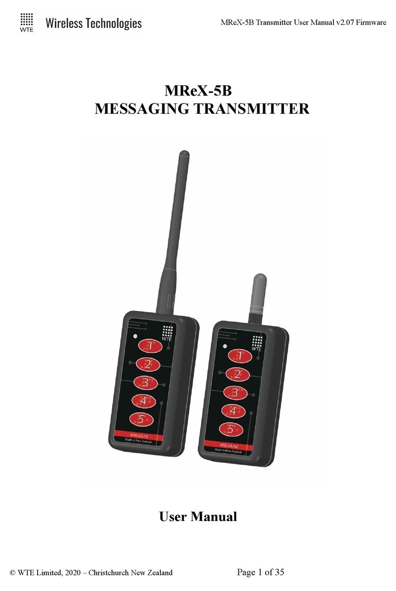 WTE MReX-5B User manual