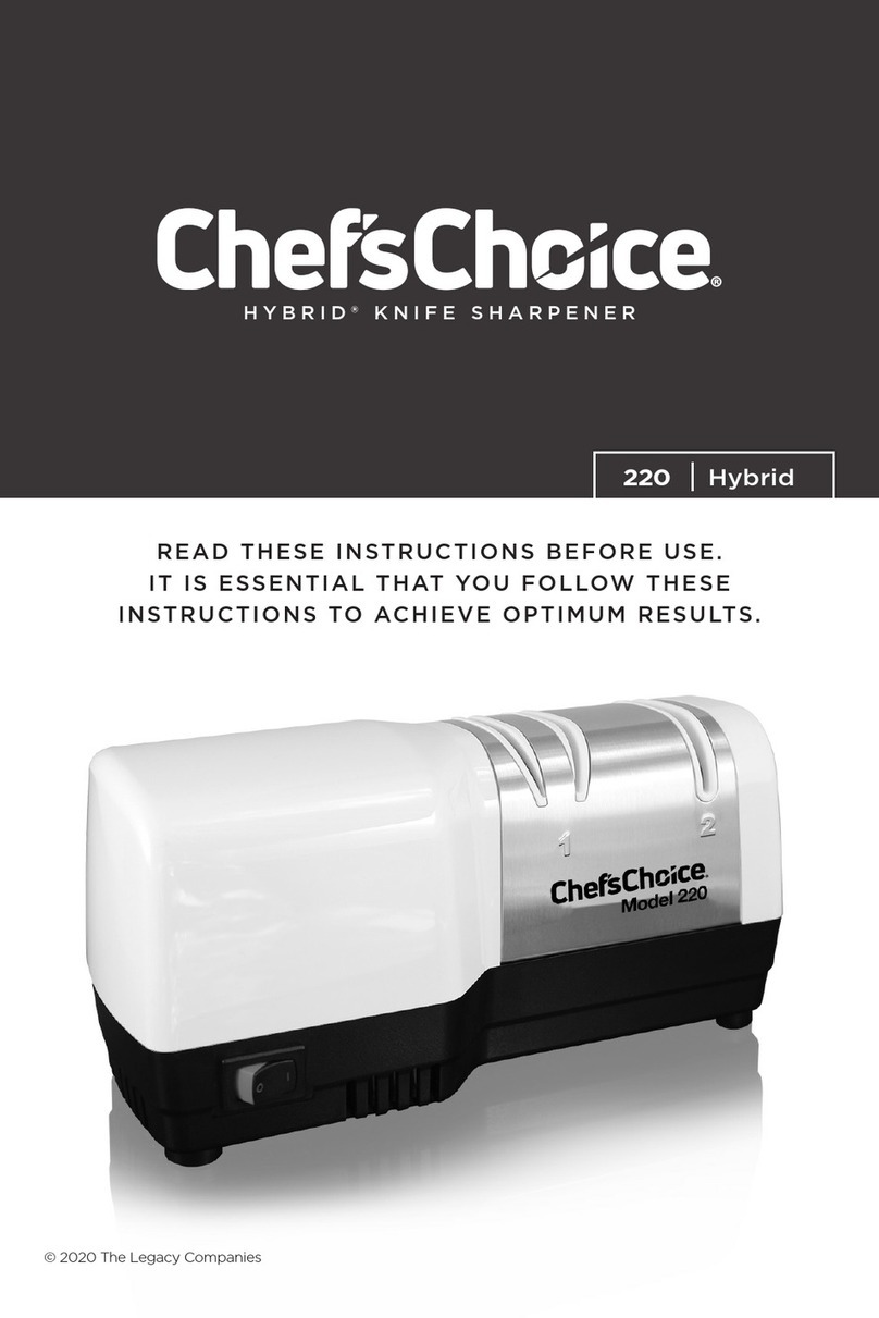 Chef's Choice 220 User manual Chef's Choice 220 User manual