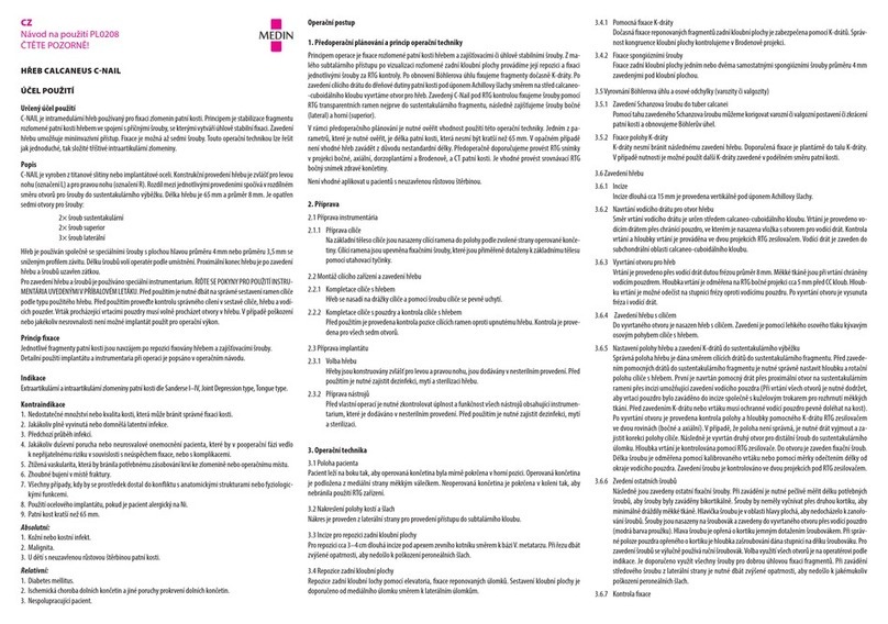 Medin C-NAIL Owner's manual