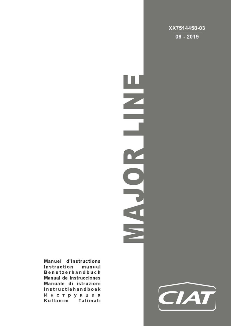 CIAT MAJOR LINE instruction manual