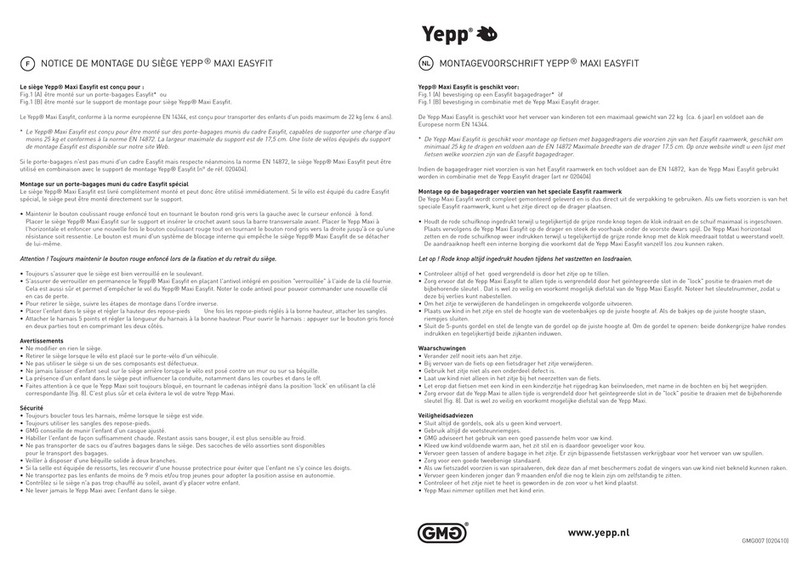Yepp MAXI EASYFIT installation instructions