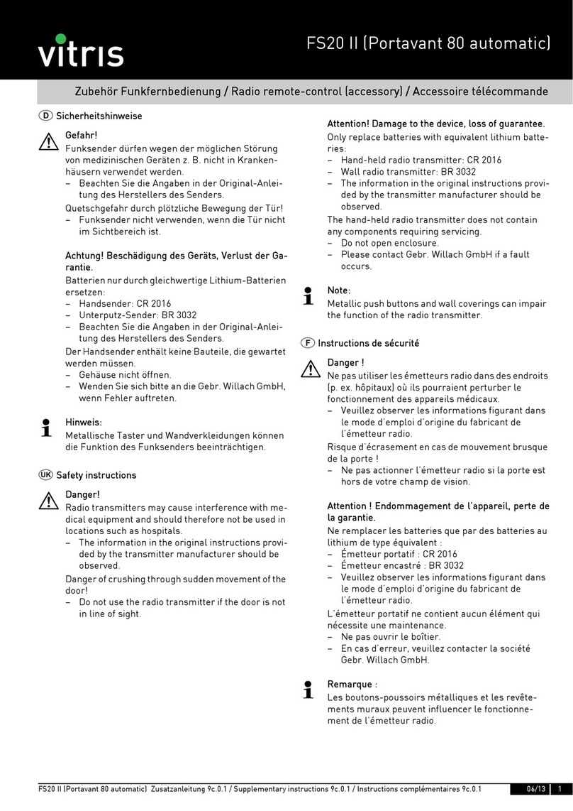Vitris FS20 II manual