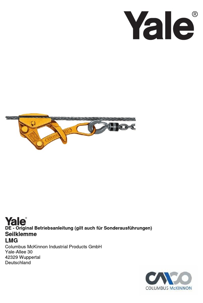 CMCO Yale LMG Series Translated Operating Instructions CMCO Yale LMG Series Translated Operating Instructions