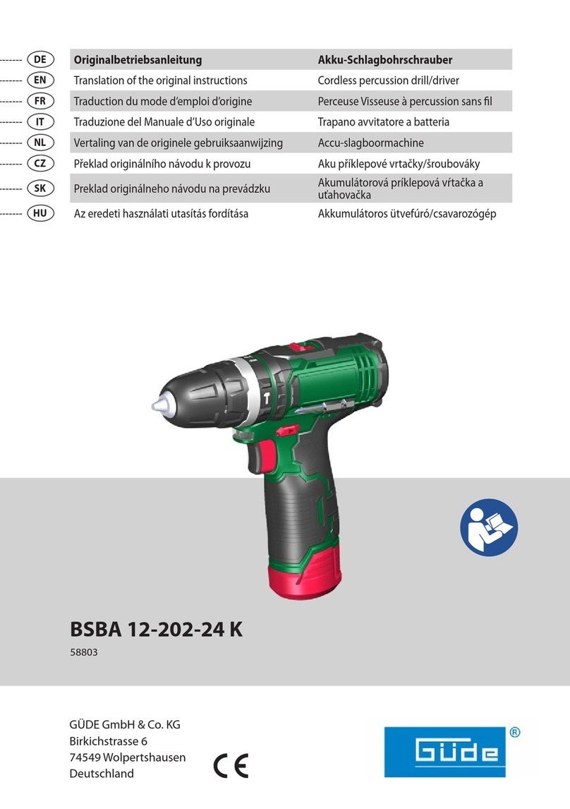 Gude BSBA 12-202-24 K Translation of the original instructions