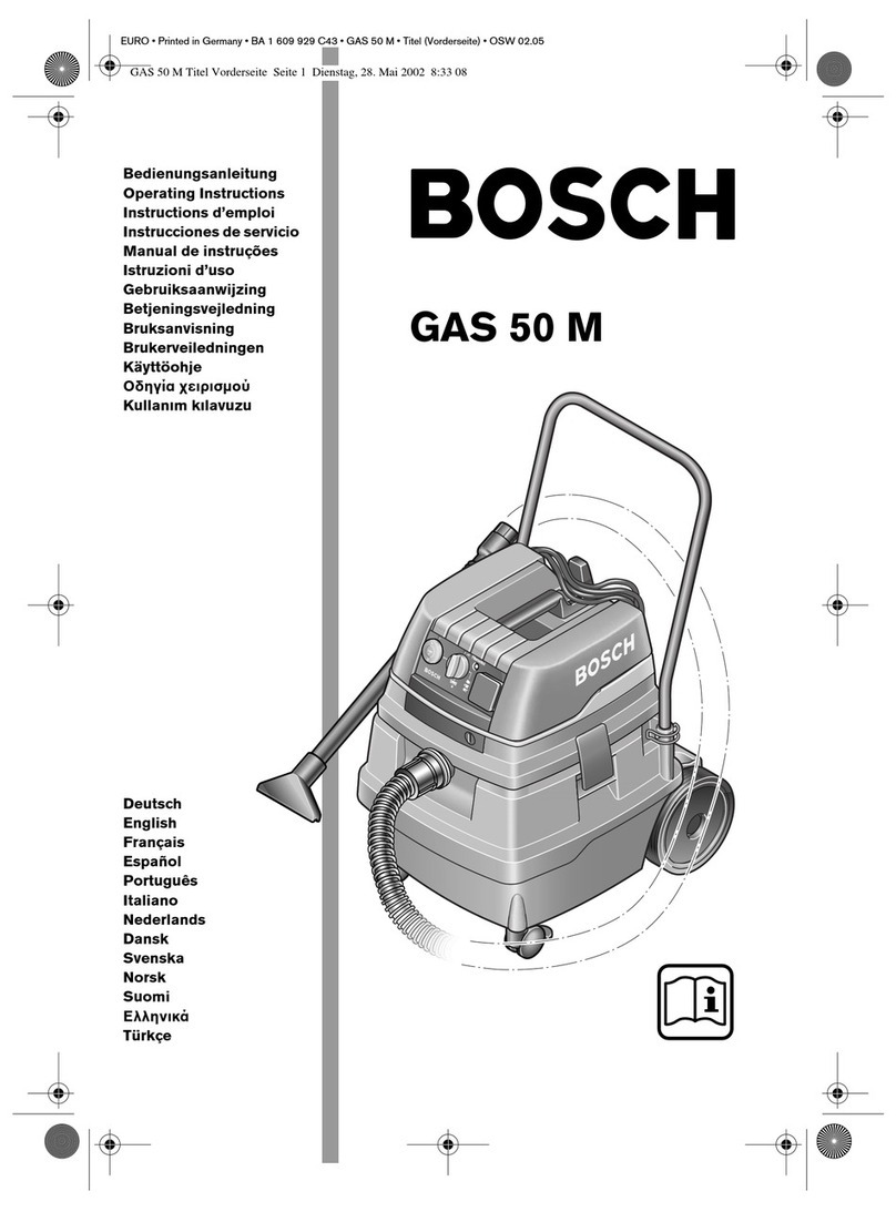 Bosch GAS 50 M operating instructions