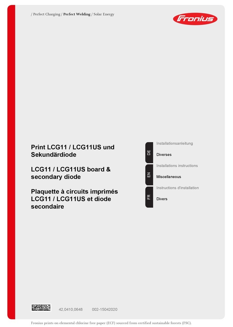 FRO­NIUS LCG11 User manual