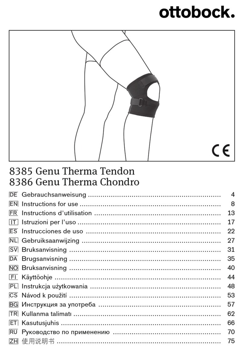 Otto Bock 8385 Genu Therma Tendon User manual