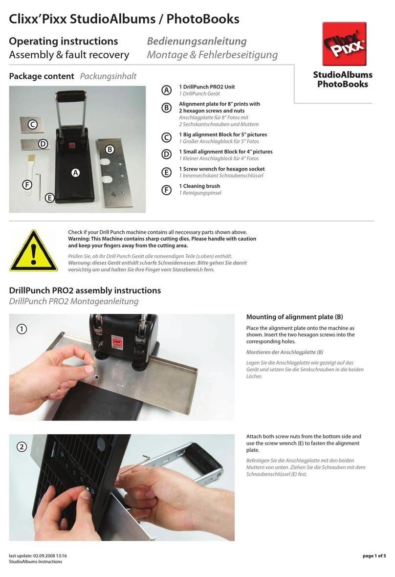 ProMaxX CLIXX'PIXX DrillPunch PRO2 operating instructions