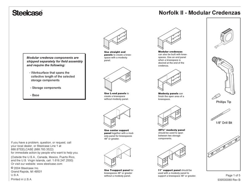 Steelcase Norfolk II Modular Credenzas User manual