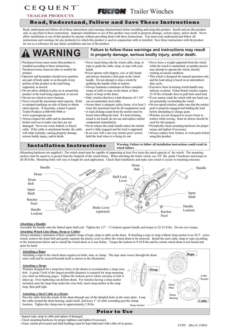 Cequent FULTON instructions