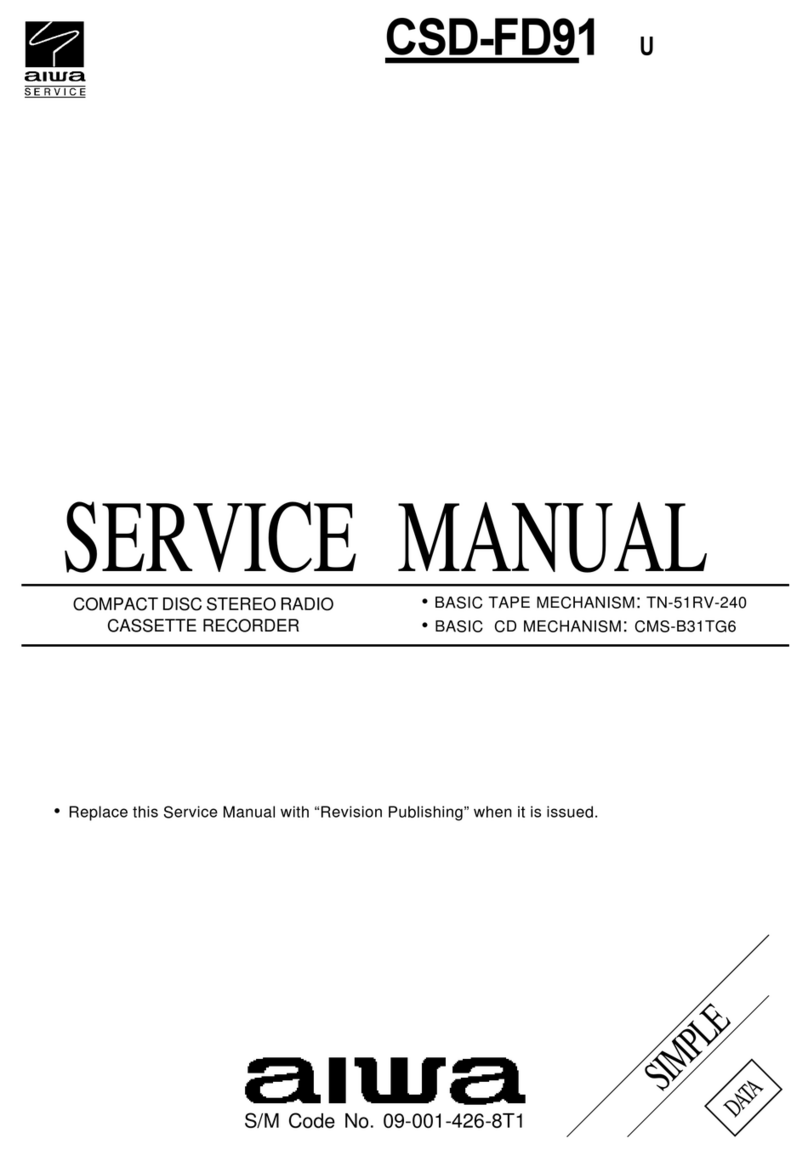 Aiwa CSD-FD91 Service manual