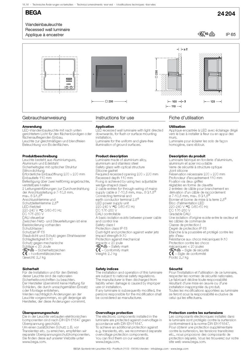 BEGA 24 204 User manual