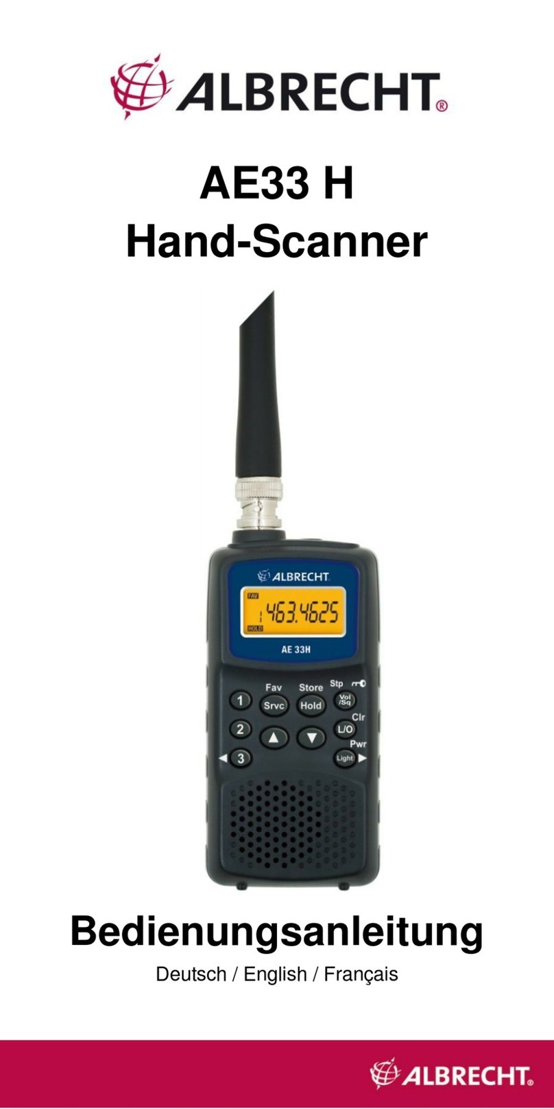 Albrecht AE33 H owner's manual