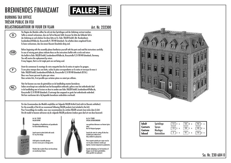 Faller 232300 User manual