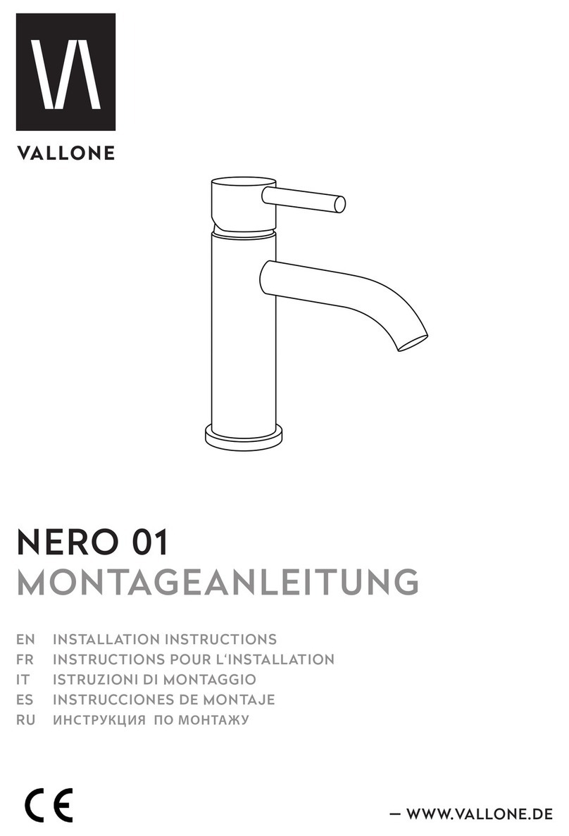 Vallone NERO 01 installation instructions
