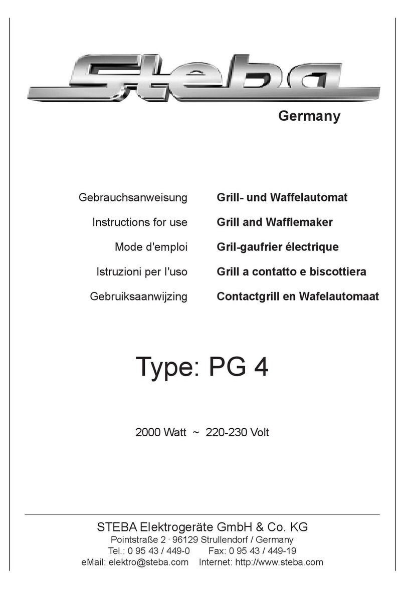 Steba PG 4 User manual