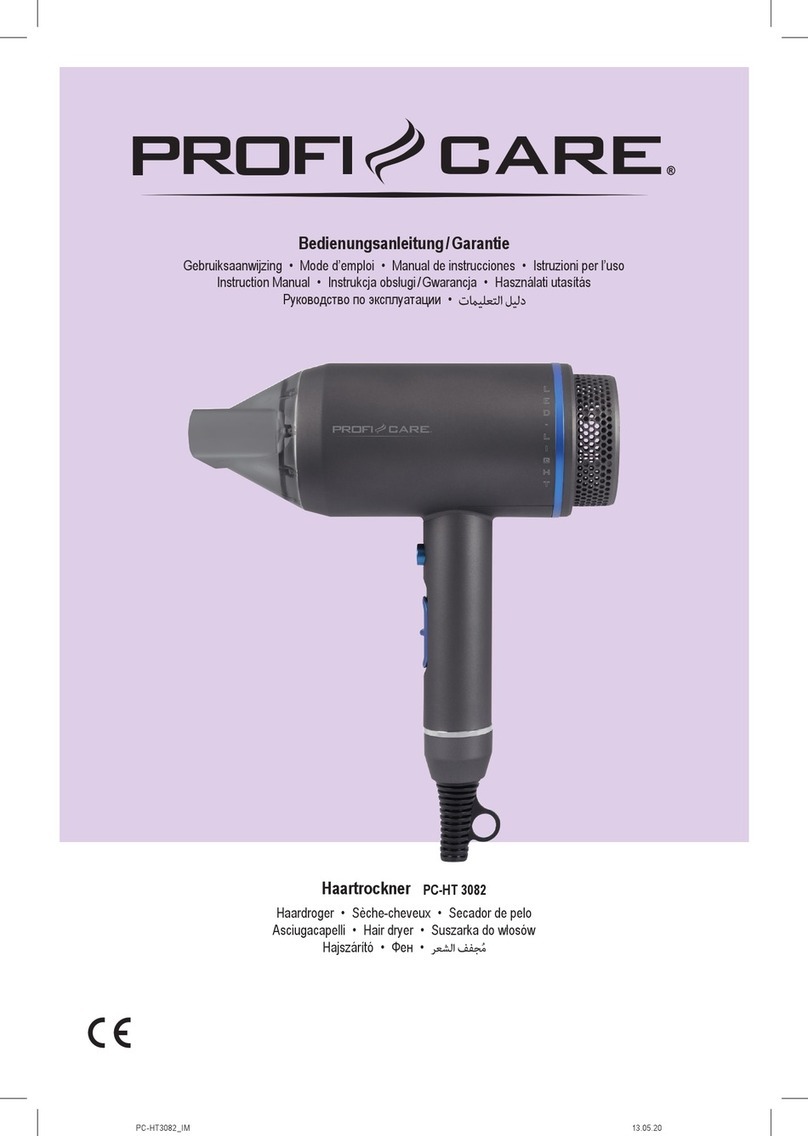 Profi Care PC-HT 3082 instruction manual Profi Care PC-HT 3082 instruction manual
