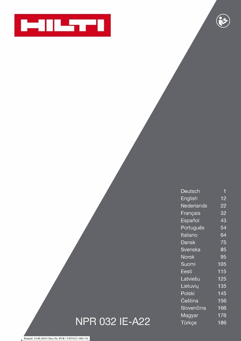 Hilti NPR 032 IE-A22 User manual