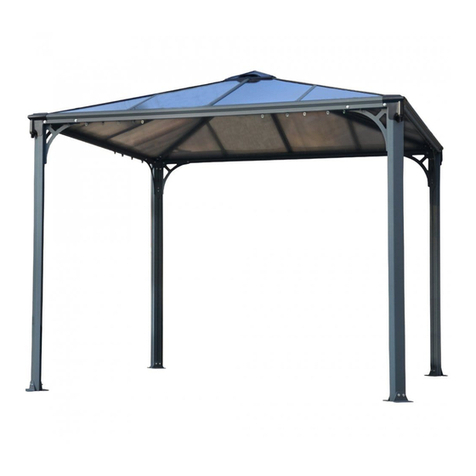Palram Palermo Gazebo 3000 Assembly instructions