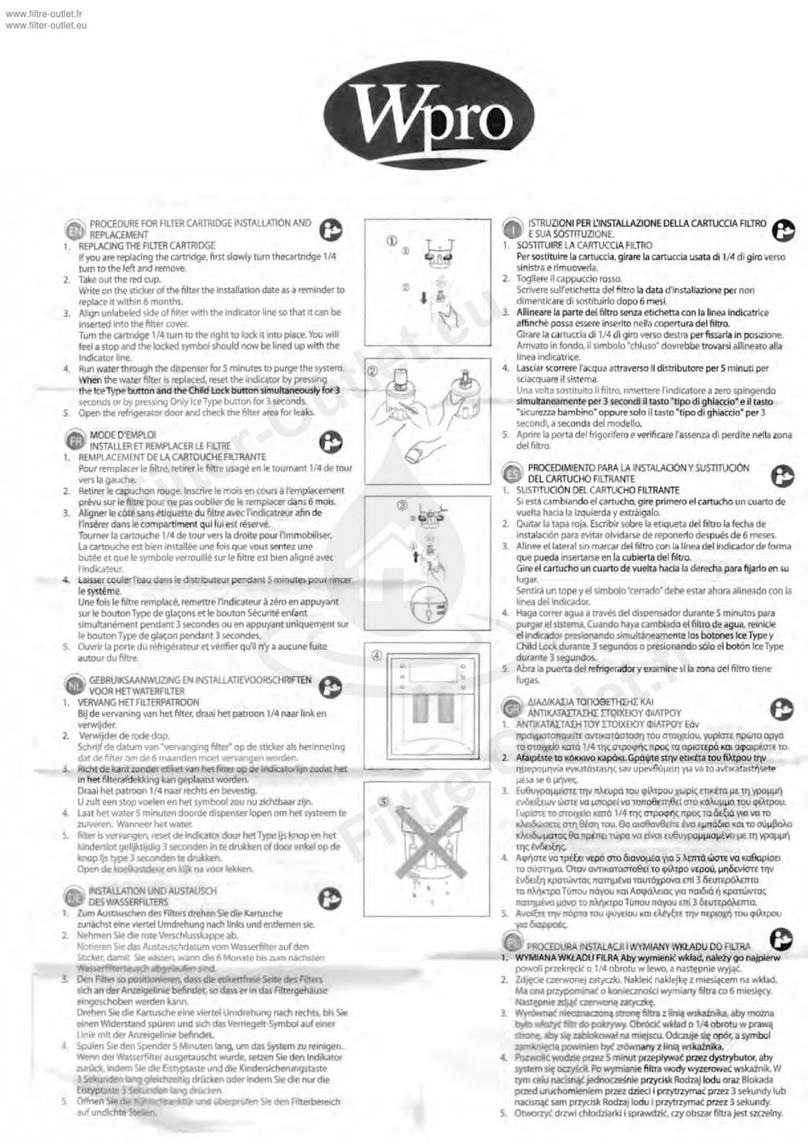 wpro APP100 Use and care manual
