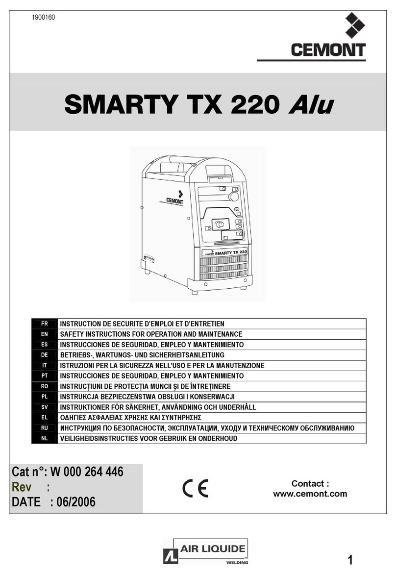 CEMONT SMARTY TX 220 Alu Operation and maintenance manual