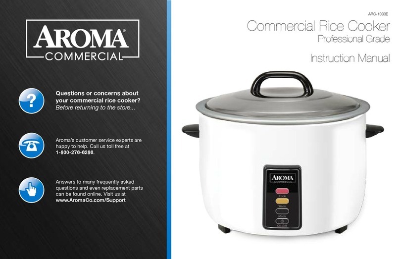 Aroma Big Chef ARC-1033E instruction manual