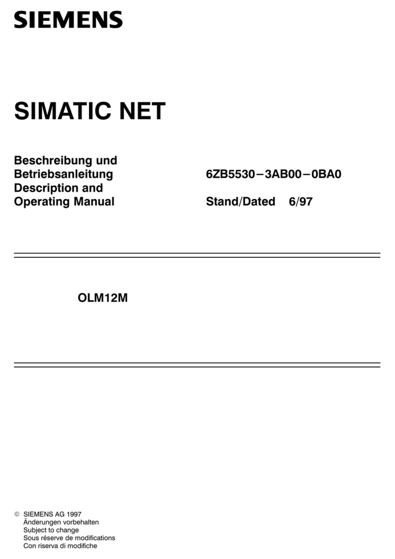 Siemens SIMATIC NET OLM12M Manual
