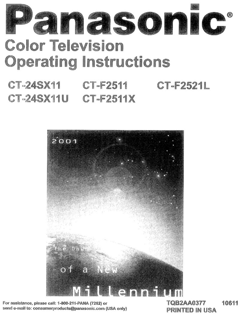 Panasonic CT-24SX11 operating instructions
