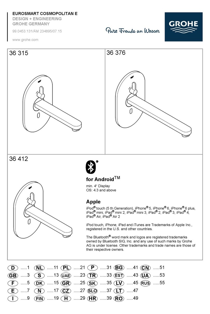 Grohe EUROSMART COSMOPOLITAN E 36 315 User manual