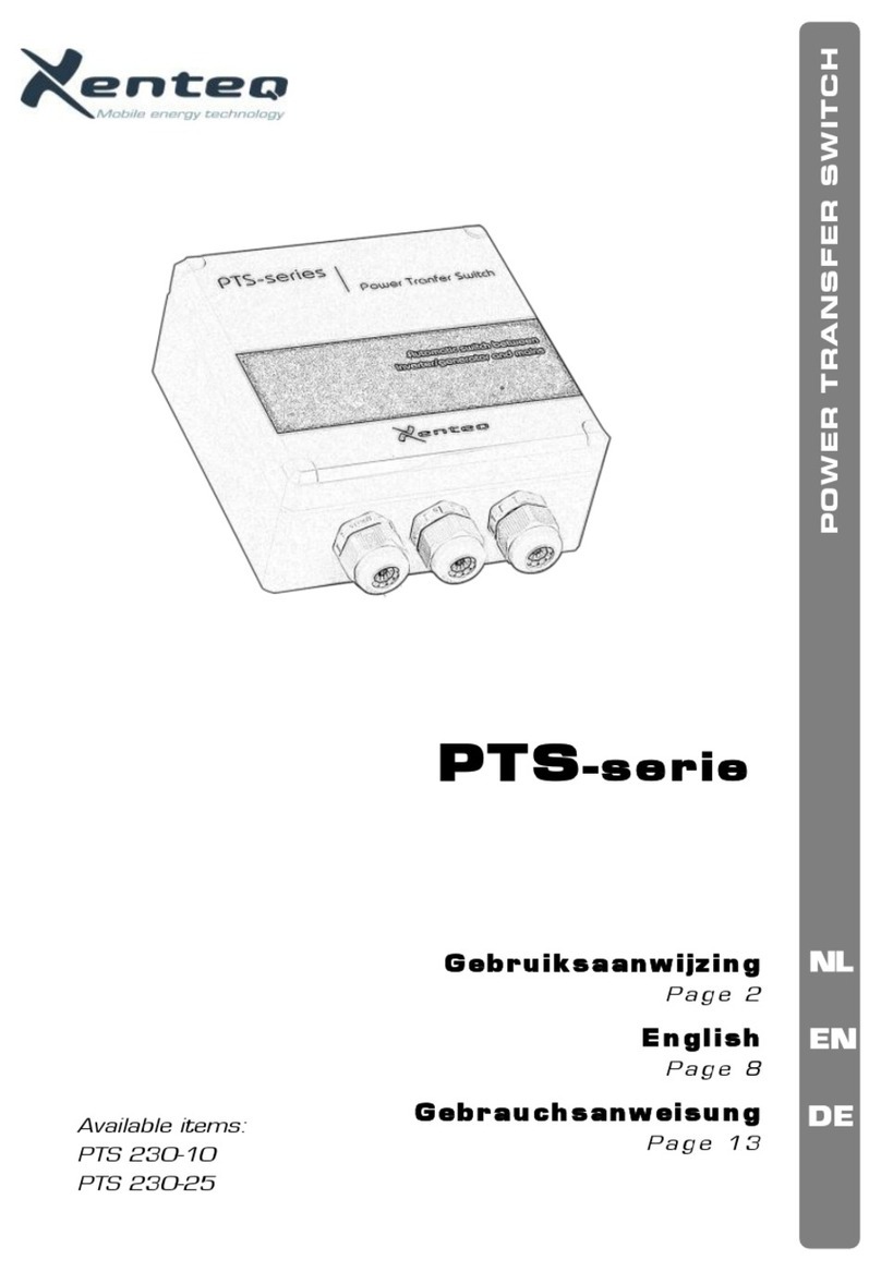 Xenteq PTS Series instruction manual
