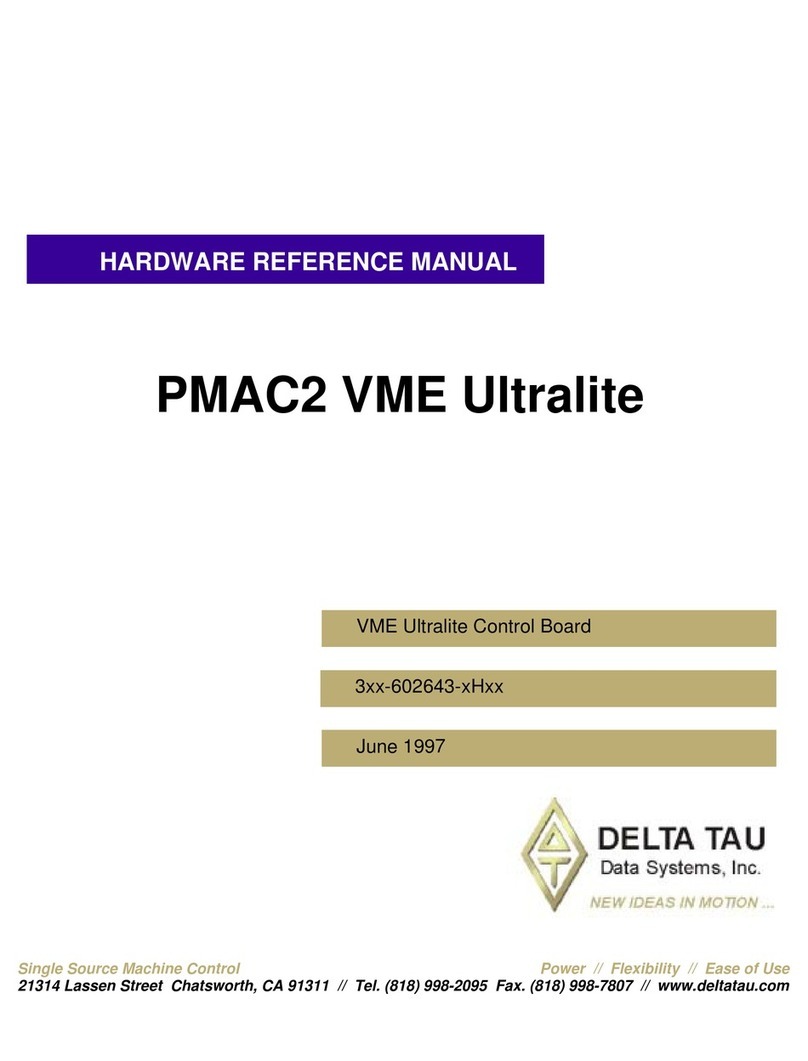 Delta Tau PMAC2 VME Ultralite Hardware reference manual
