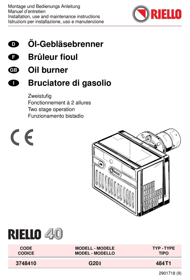 Riello 40 G20I Quick start guide