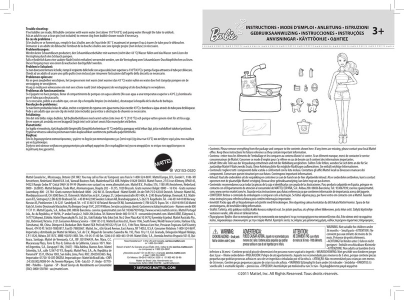 Mattel Barbie W3153 instructions